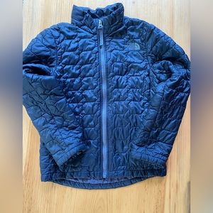 The North Face Black Thermoball Down Jacket.  Boys size xsmall (6T).